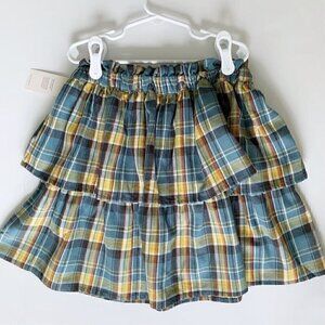 NWT Tea Collection Girl Tiered Plaid Skirt 10 Years 12 Years 14 Years